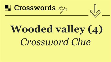 wooded area crossword clue